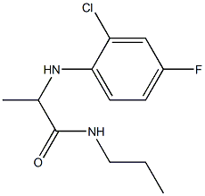 2-[(2-chloro-4-fluorophenyl)amino]-N-propylpropanamide Structure