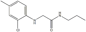 2-[(2-chloro-4-methylphenyl)amino]-N-propylacetamide Structure