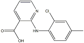 2-[(2-chloro-4-methylphenyl)amino]pyridine-3-carboxylic acid 구조식 이미지