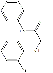 2-[(2-chlorophenyl)amino]-N-phenylpropanamide Structure