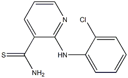 2-[(2-chlorophenyl)amino]pyridine-3-carbothioamide 구조식 이미지