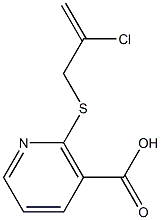 2-[(2-chloroprop-2-enyl)thio]nicotinic acid Structure