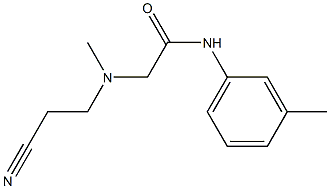 2-[(2-cyanoethyl)(methyl)amino]-N-(3-methylphenyl)acetamide Structure