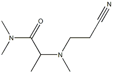 2-[(2-cyanoethyl)(methyl)amino]-N,N-dimethylpropanamide 구조식 이미지