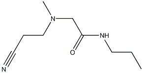 2-[(2-cyanoethyl)(methyl)amino]-N-propylacetamide Structure