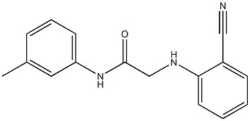 2-[(2-cyanophenyl)amino]-N-(3-methylphenyl)acetamide 구조식 이미지