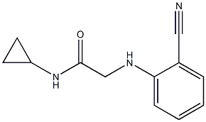 2-[(2-cyanophenyl)amino]-N-cyclopropylacetamide Structure