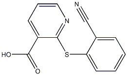2-[(2-cyanophenyl)sulfanyl]pyridine-3-carboxylic acid Structure