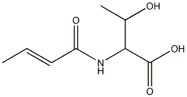 2-[(2E)-but-2-enoylamino]-3-hydroxybutanoic acid Structure