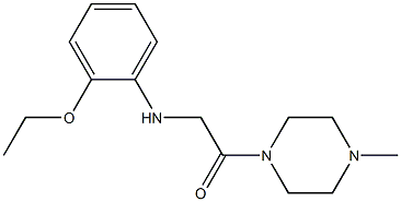 2-[(2-ethoxyphenyl)amino]-1-(4-methylpiperazin-1-yl)ethan-1-one 구조식 이미지