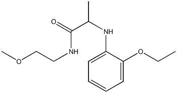 2-[(2-ethoxyphenyl)amino]-N-(2-methoxyethyl)propanamide 구조식 이미지