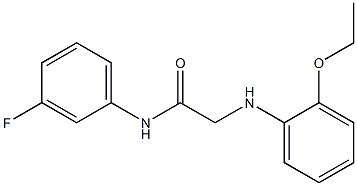 2-[(2-ethoxyphenyl)amino]-N-(3-fluorophenyl)acetamide 구조식 이미지