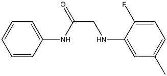 2-[(2-fluoro-5-methylphenyl)amino]-N-phenylacetamide 구조식 이미지