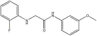 2-[(2-fluorophenyl)amino]-N-(3-methoxyphenyl)acetamide Structure