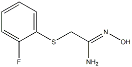 2-[(2-fluorophenyl)sulfanyl]-N'-hydroxyethanimidamide Structure