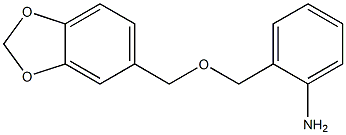 2-[(2H-1,3-benzodioxol-5-ylmethoxy)methyl]aniline 구조식 이미지