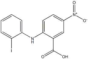 2-[(2-iodophenyl)amino]-5-nitrobenzoic acid Structure