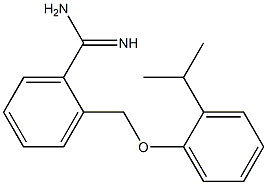 2-[(2-isopropylphenoxy)methyl]benzenecarboximidamide 구조식 이미지