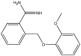 2-[(2-methoxyphenoxy)methyl]benzenecarboximidamide 구조식 이미지