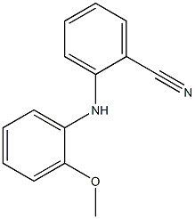 2-[(2-methoxyphenyl)amino]benzonitrile 구조식 이미지