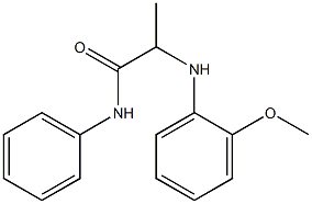 2-[(2-methoxyphenyl)amino]-N-phenylpropanamide 구조식 이미지