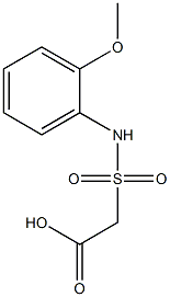 2-[(2-methoxyphenyl)sulfamoyl]acetic acid 구조식 이미지