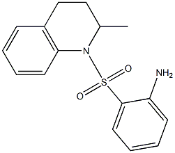 2-[(2-methyl-1,2,3,4-tetrahydroquinoline-1-)sulfonyl]aniline Structure