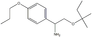 2-[(2-methylbutan-2-yl)oxy]-1-(4-propoxyphenyl)ethan-1-amine Structure