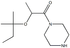 2-[(2-methylbutan-2-yl)oxy]-1-(piperazin-1-yl)propan-1-one Structure