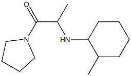 2-[(2-methylcyclohexyl)amino]-1-(pyrrolidin-1-yl)propan-1-one Structure