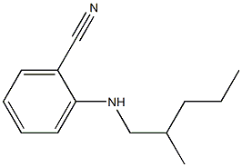 2-[(2-methylpentyl)amino]benzonitrile 구조식 이미지