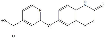 2-[(2-oxo-1,2,3,4-tetrahydroquinolin-6-yl)oxy]pyridine-4-carboxylic acid Structure