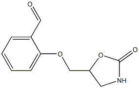 2-[(2-oxo-1,3-oxazolidin-5-yl)methoxy]benzaldehyde 구조식 이미지