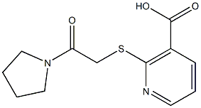 2-[(2-oxo-2-pyrrolidin-1-ylethyl)thio]nicotinic acid 구조식 이미지