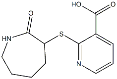 2-[(2-oxoazepan-3-yl)sulfanyl]pyridine-3-carboxylic acid 구조식 이미지