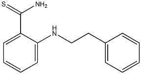 2-[(2-phenylethyl)amino]benzene-1-carbothioamide 구조식 이미지