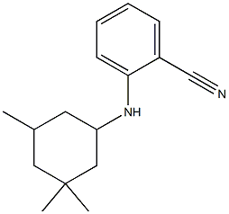 2-[(3,3,5-trimethylcyclohexyl)amino]benzonitrile Structure