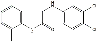 2-[(3,4-dichlorophenyl)amino]-N-(2-methylphenyl)acetamide 구조식 이미지