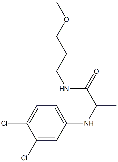 2-[(3,4-dichlorophenyl)amino]-N-(3-methoxypropyl)propanamide 구조식 이미지