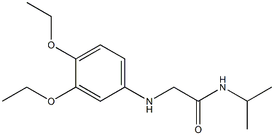 2-[(3,4-diethoxyphenyl)amino]-N-(propan-2-yl)acetamide 구조식 이미지