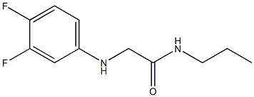 2-[(3,4-difluorophenyl)amino]-N-propylacetamide Structure