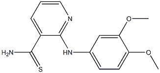 2-[(3,4-dimethoxyphenyl)amino]pyridine-3-carbothioamide Structure