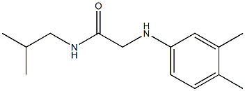 2-[(3,4-dimethylphenyl)amino]-N-(2-methylpropyl)acetamide 구조식 이미지