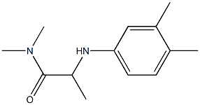 2-[(3,4-dimethylphenyl)amino]-N,N-dimethylpropanamide 구조식 이미지