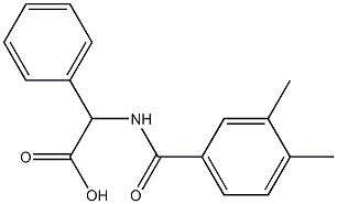 2-[(3,4-dimethylphenyl)formamido]-2-phenylacetic acid 구조식 이미지