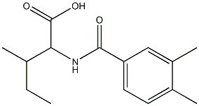 2-[(3,4-dimethylphenyl)formamido]-3-methylpentanoic acid Structure