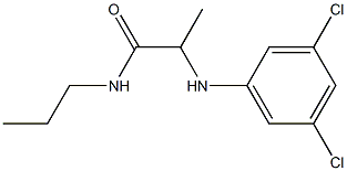 2-[(3,5-dichlorophenyl)amino]-N-propylpropanamide Structure