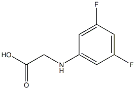 2-[(3,5-difluorophenyl)amino]acetic acid Structure