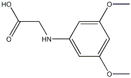 2-[(3,5-dimethoxyphenyl)amino]acetic acid Structure
