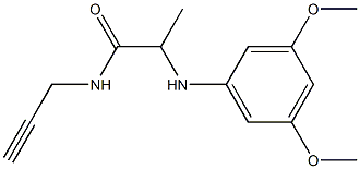 2-[(3,5-dimethoxyphenyl)amino]-N-(prop-2-yn-1-yl)propanamide Structure